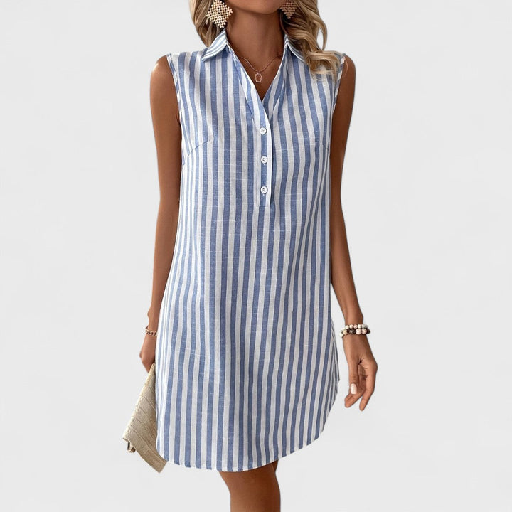 Annemiek | Abito camicia elegante a righe