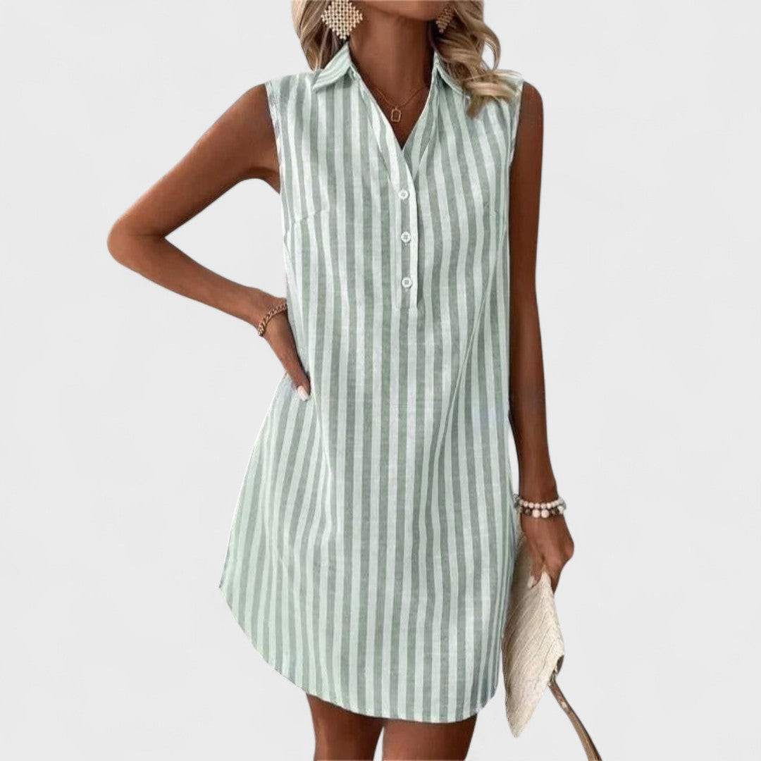 Annemiek | Abito camicia elegante a righe