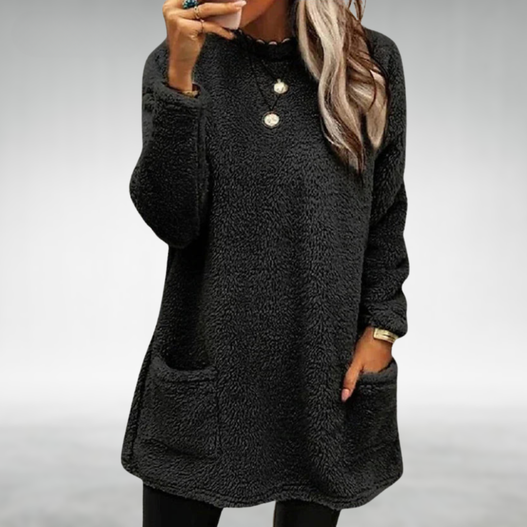 Nora | Maglione in Pile con Tasche