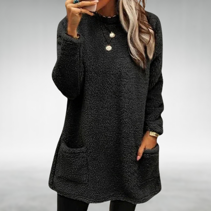 Nora | Maglione in Pile con Tasche