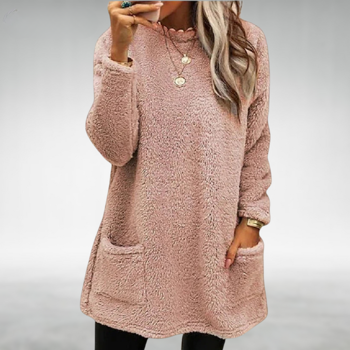 Nora | Maglione in Pile con Tasche