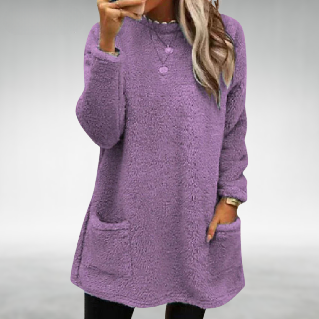 Nora | Maglione in Pile con Tasche