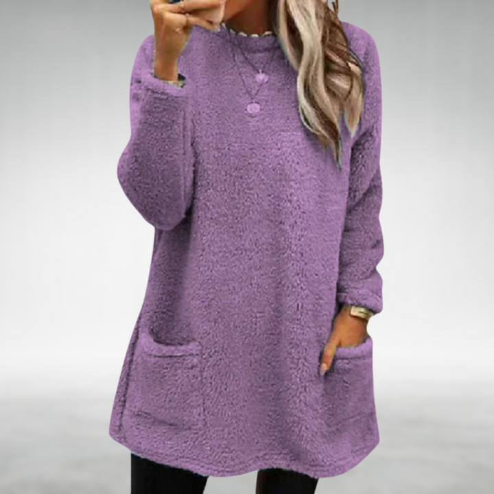 Nora | Maglione in Pile con Tasche