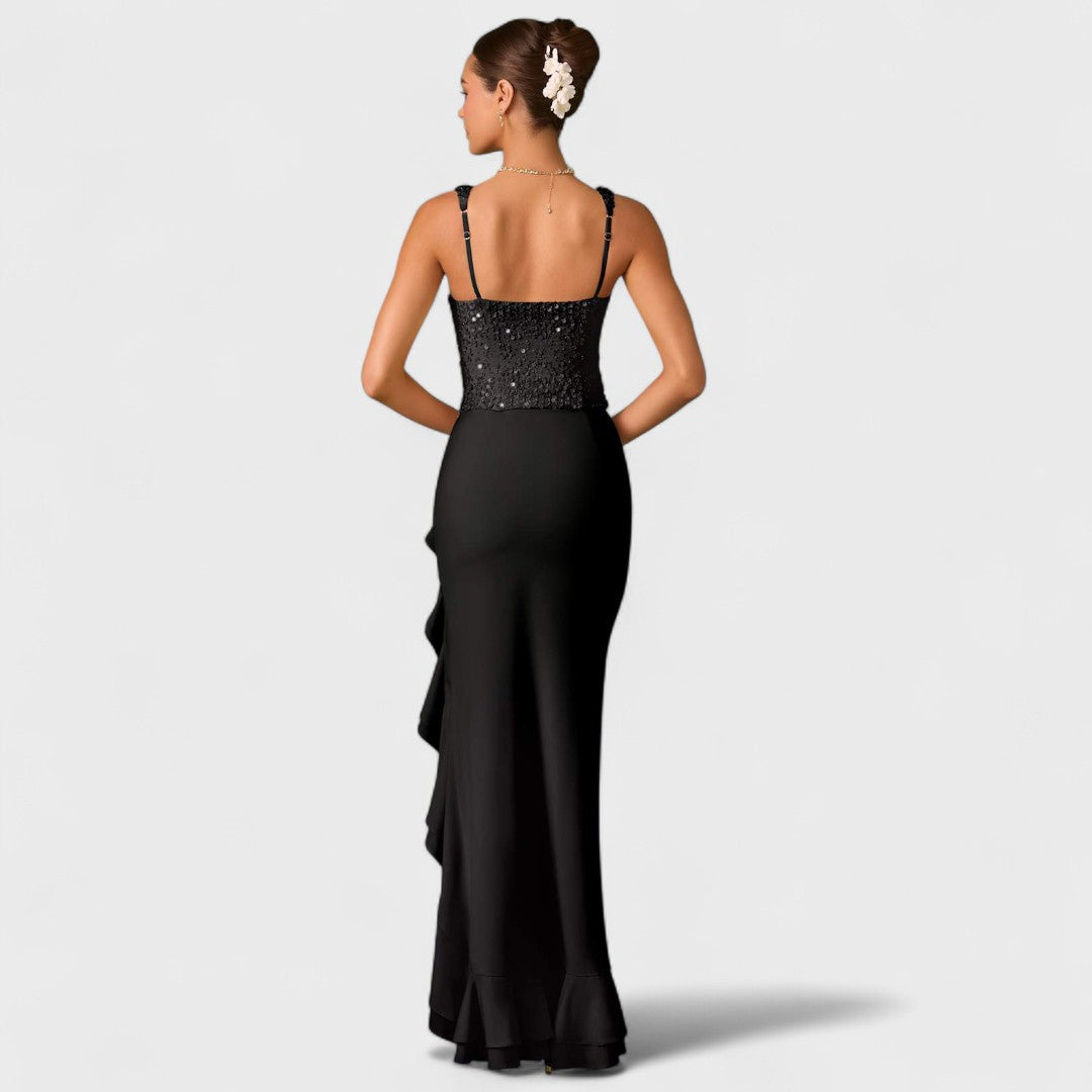 Bella | Abiti Corsetto In Raso Con Volant