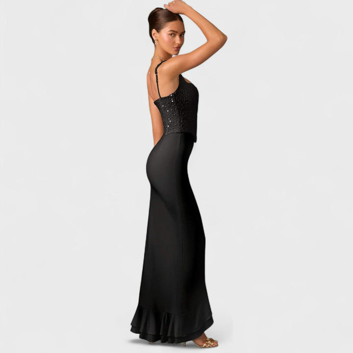 Bella | Abiti Corsetto In Raso Con Volant