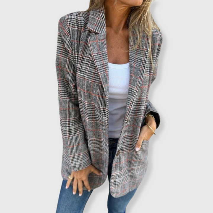 Bella | Blazer Elegante con Motivo a Quadri