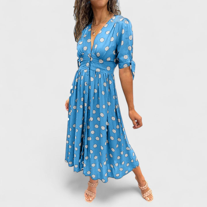 Monique | Vestito Elegante a Pois