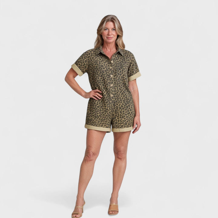 Nonette | Abito camicia con stampa leopardo