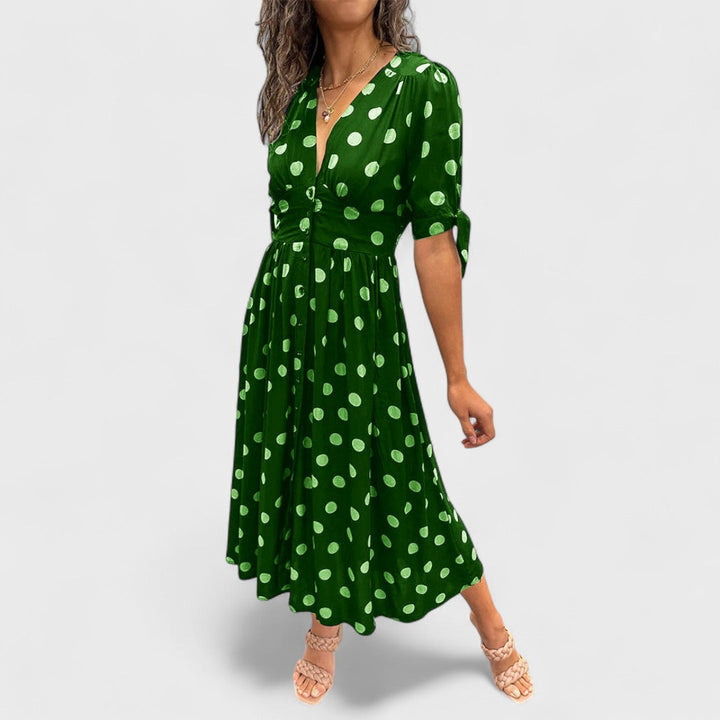 Monique | Vestito Elegante a Pois