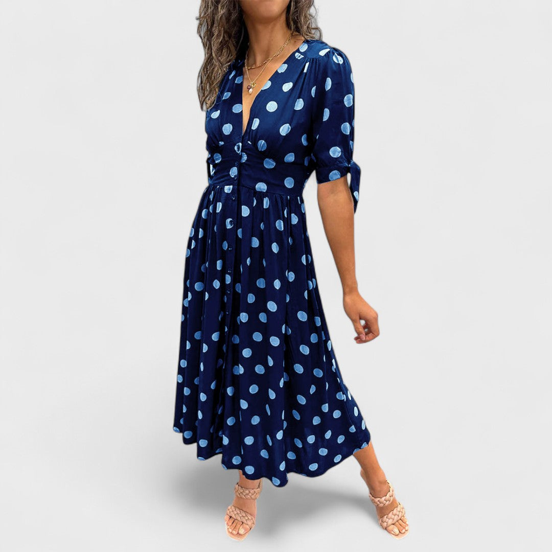 Monique | Vestito Elegante a Pois
