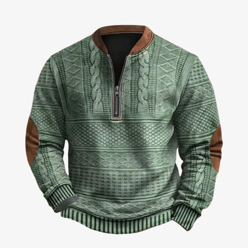 Victor | Felpa in cotone morbido con zip