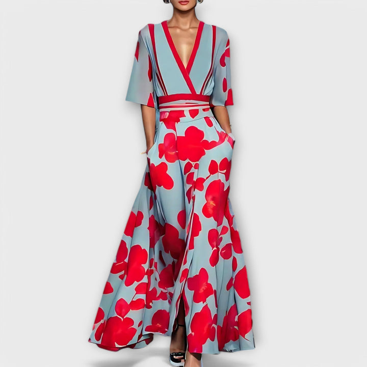 Elise | Elegante abito tubino con fiori