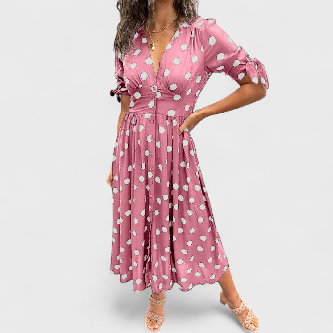 Monique | Vestito Elegante a Pois