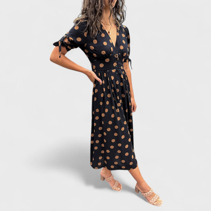 Monique | Vestito Elegante a Pois