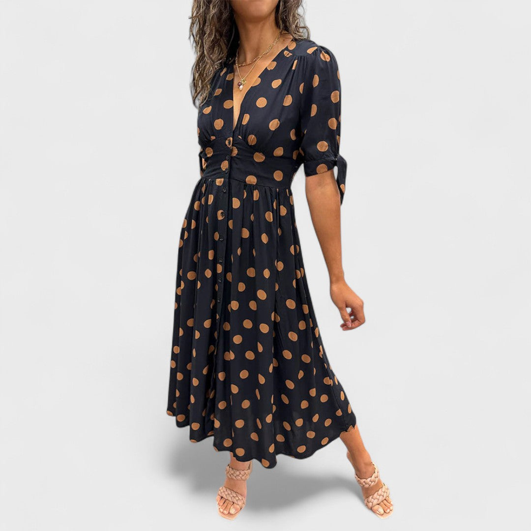 Monique | Vestito Elegante a Pois