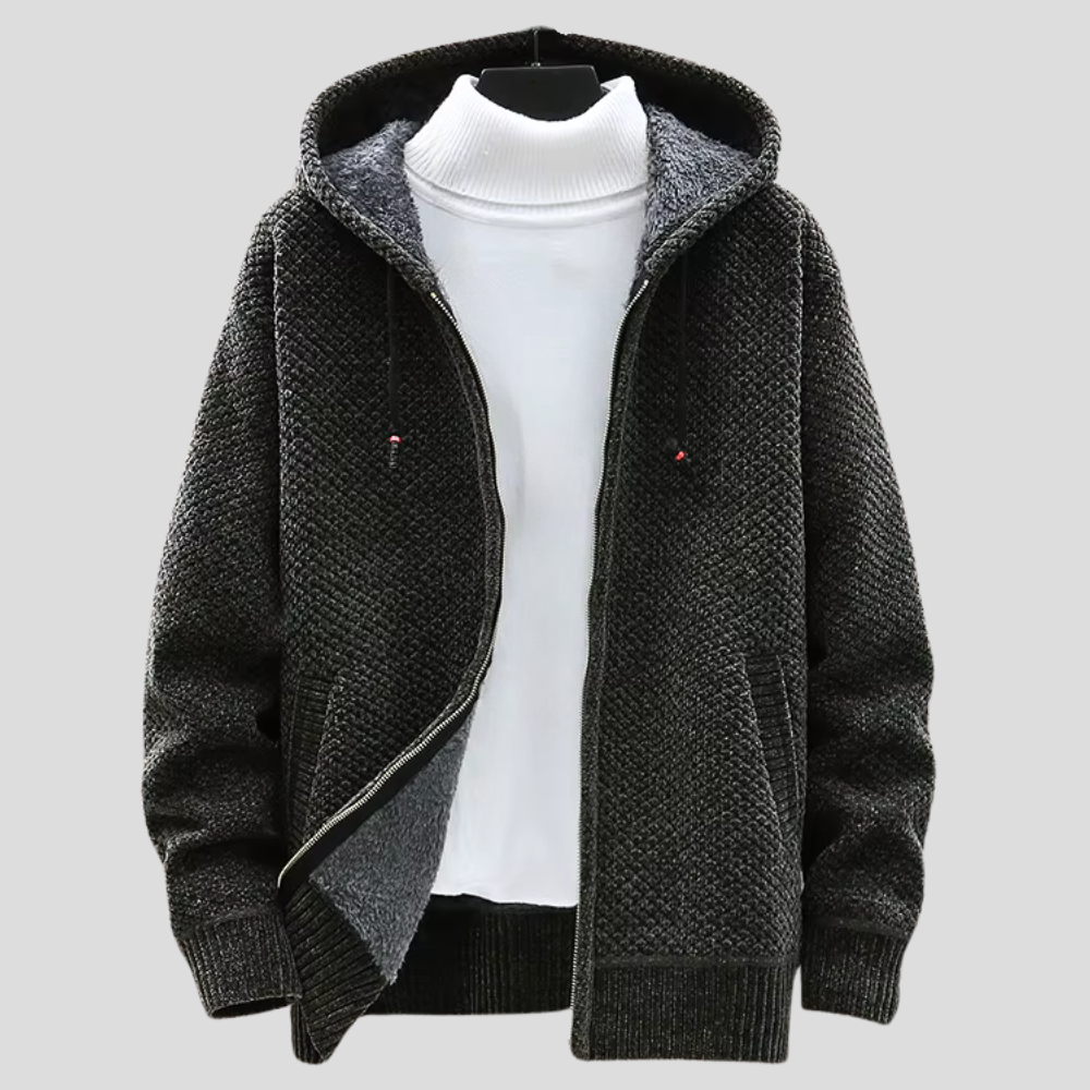 Felpa con Cappuccio Nordic Knit