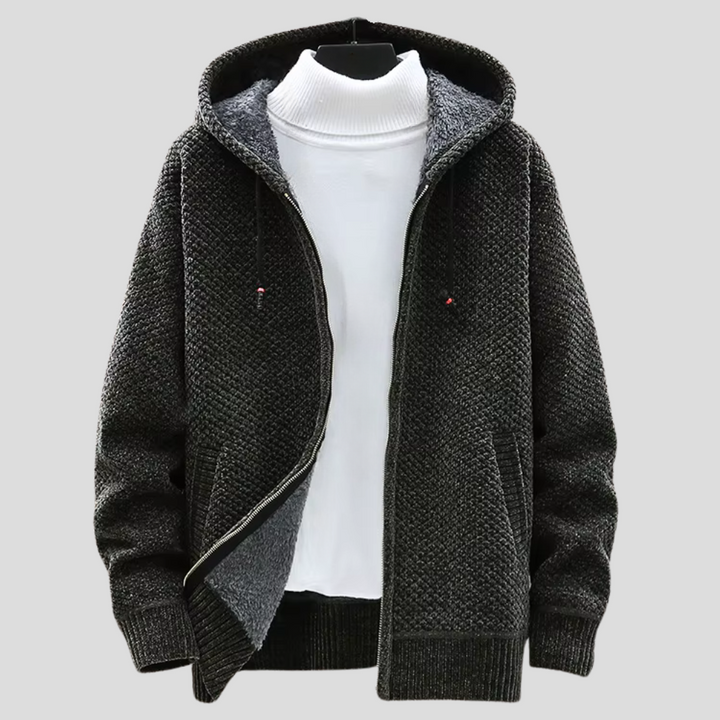 Felpa con Cappuccio Nordic Knit