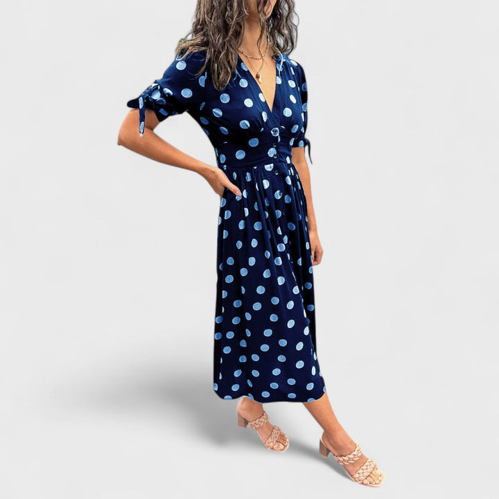 Monique | Vestito Elegante a Pois