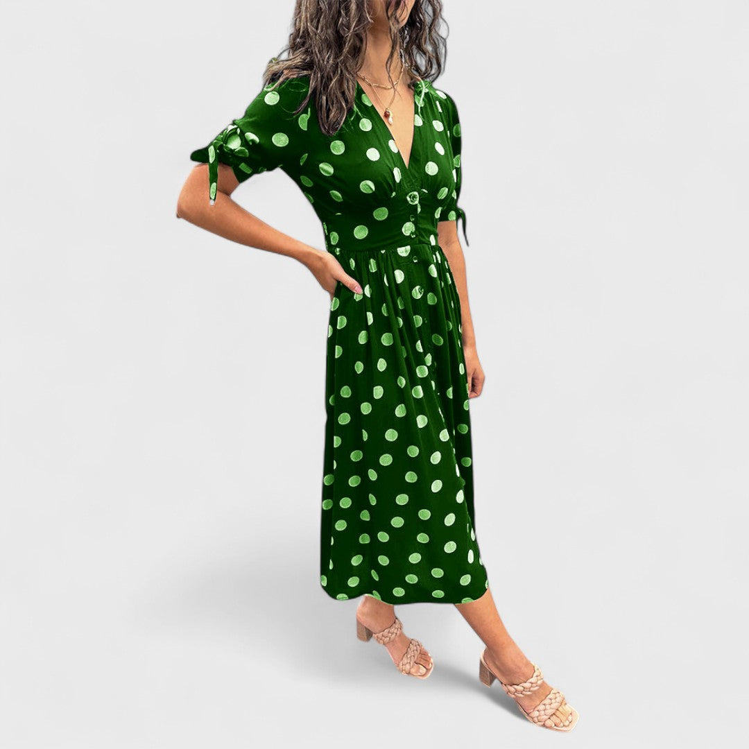 Monique | Vestito Elegante a Pois