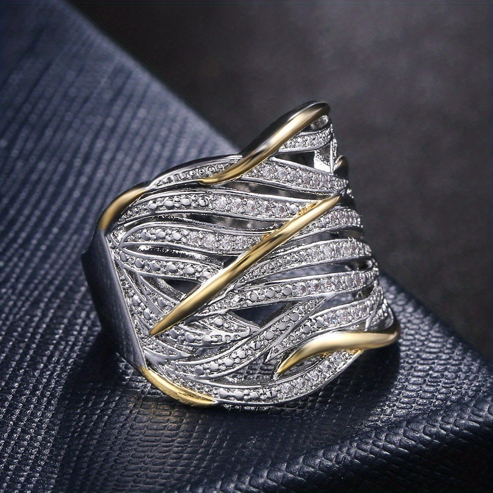 Anello torciglione multistrato elegante per uno stile sofisticato