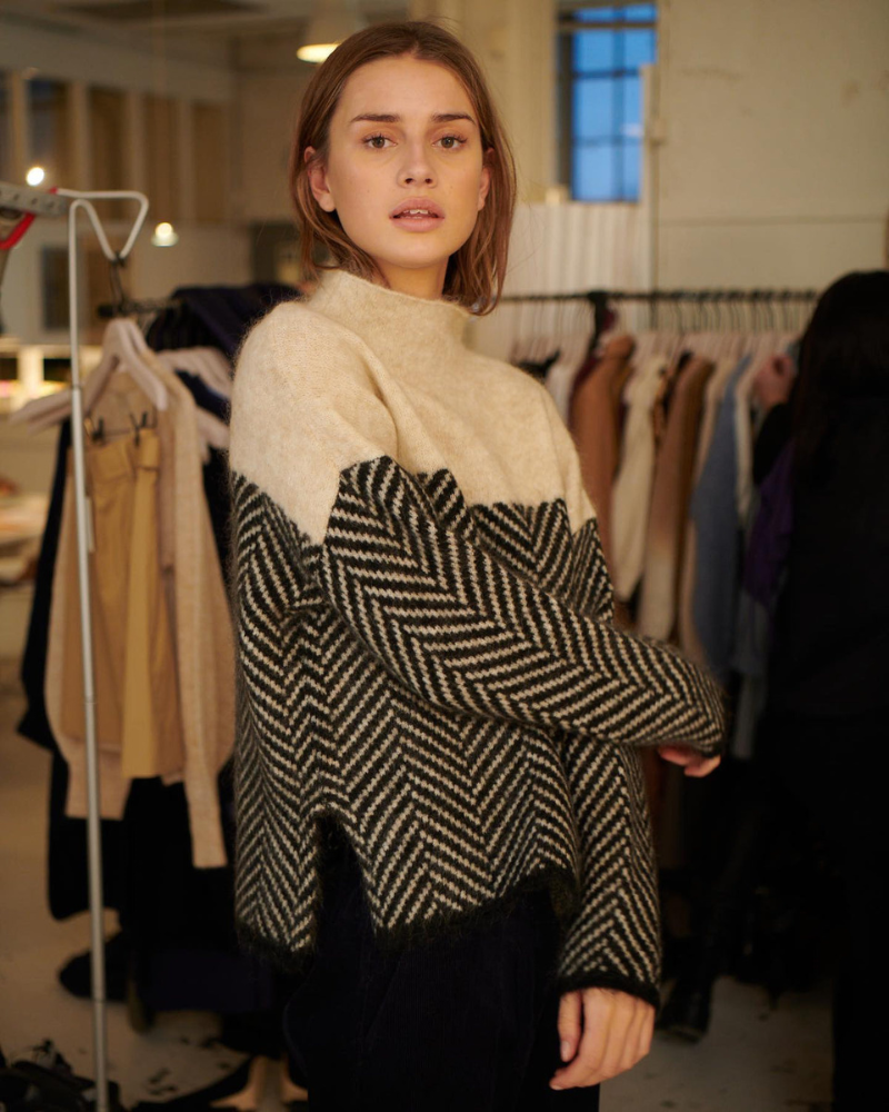Norah | Maglione a Collo Alto in Cotone