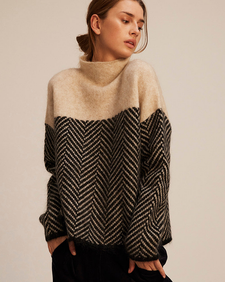 Norah | Maglione a Collo Alto in Cotone