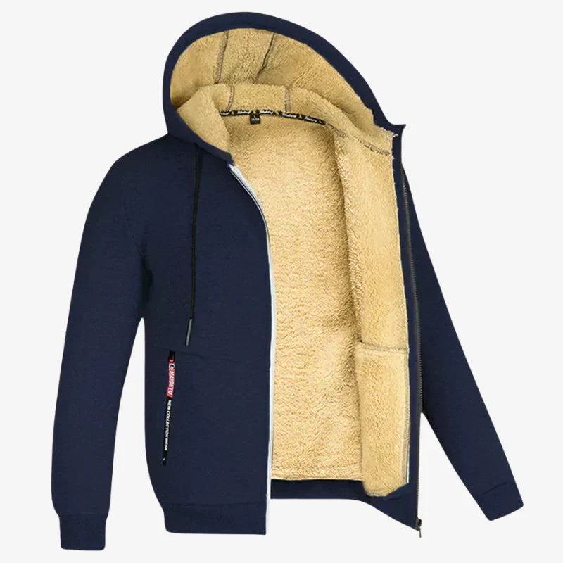 Victor | Felpa con cappuccio in pile premium