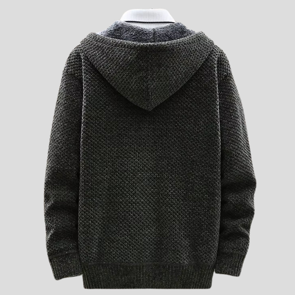 Felpa con Cappuccio Nordic Knit