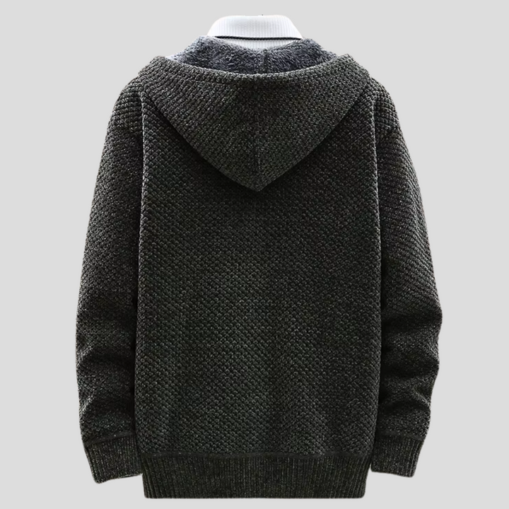 Felpa con Cappuccio Nordic Knit