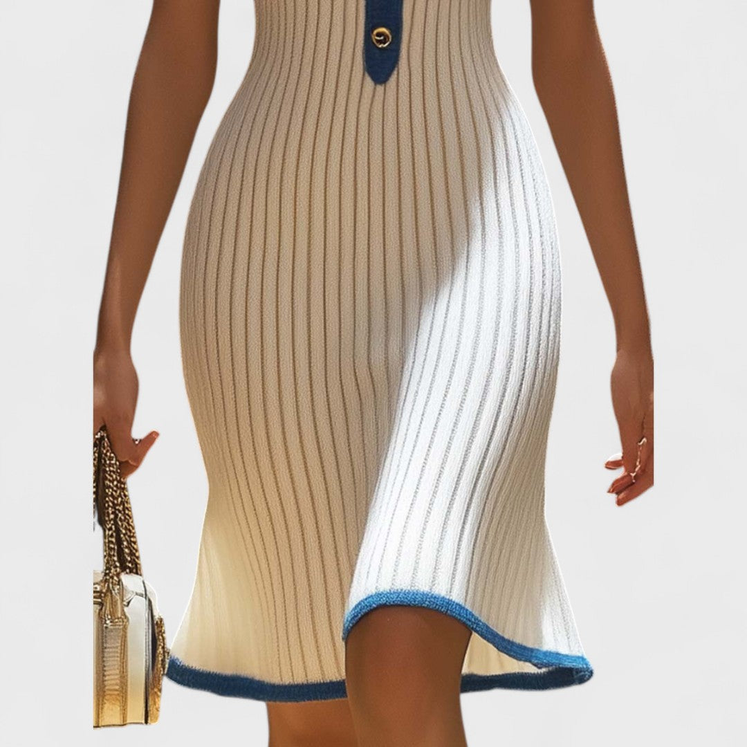 Ellena | Elegante abito midi con gonna a sirena
