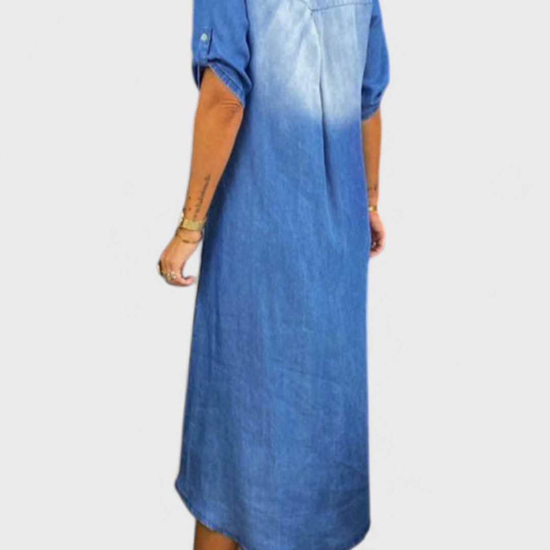 Ilse | Abito estivo con scollo a V in denim