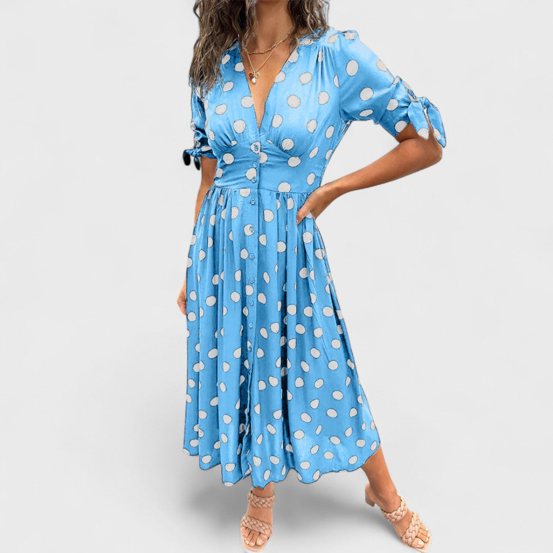 Monique | Vestito Elegante a Pois
