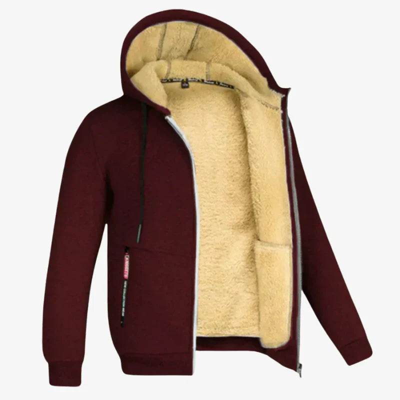 Victor | Felpa con cappuccio in pile premium