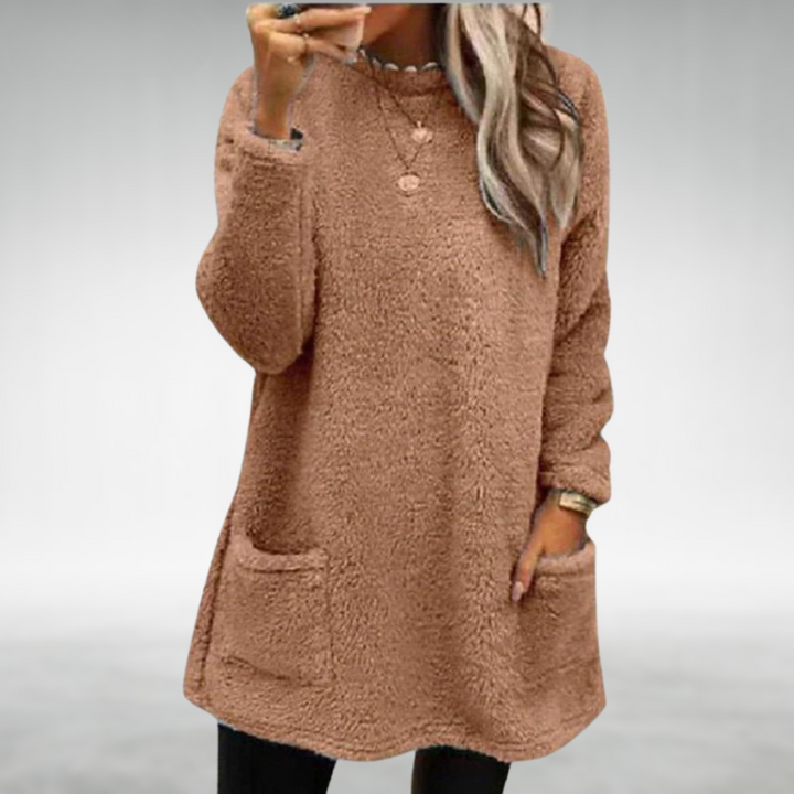 Nora | Maglione in Pile con Tasche