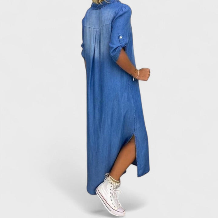 Ilse | Abito estivo con scollo a V in denim