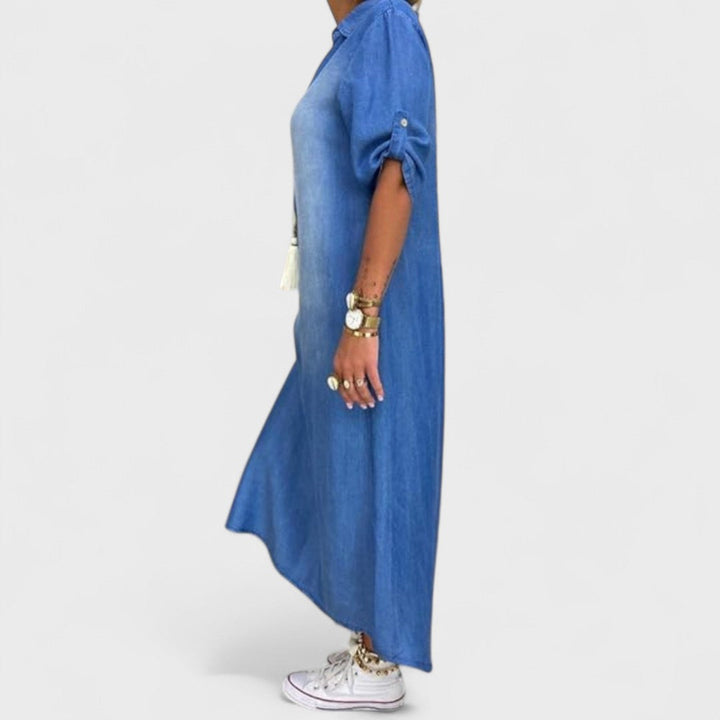 Ilse | Abito estivo con scollo a V in denim