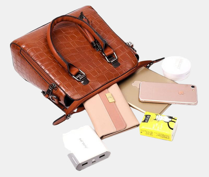 Elise | Set Vintage con Motivo Coccodrillo 4–9 Pezzi