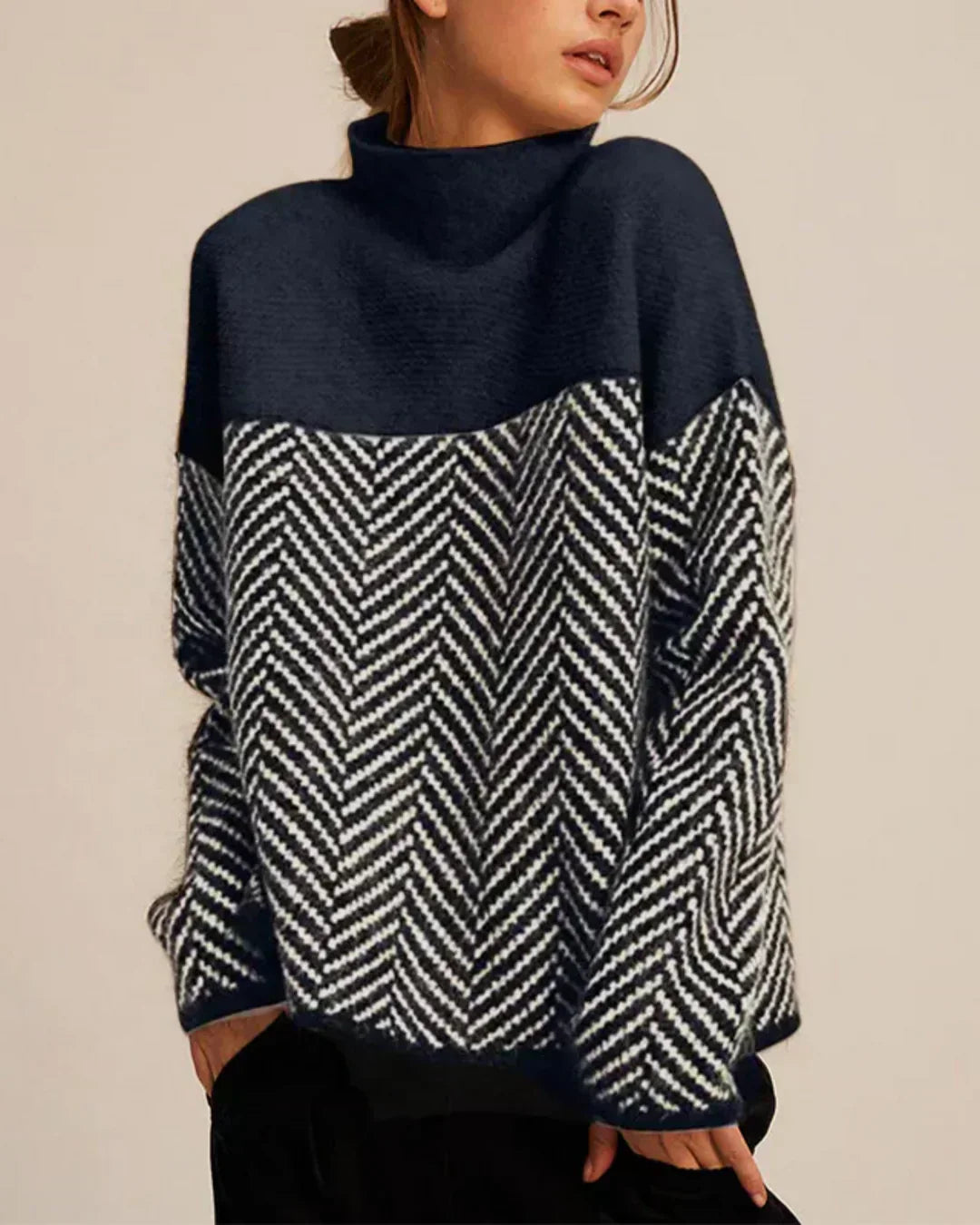 Norah | Maglione a Collo Alto in Cotone