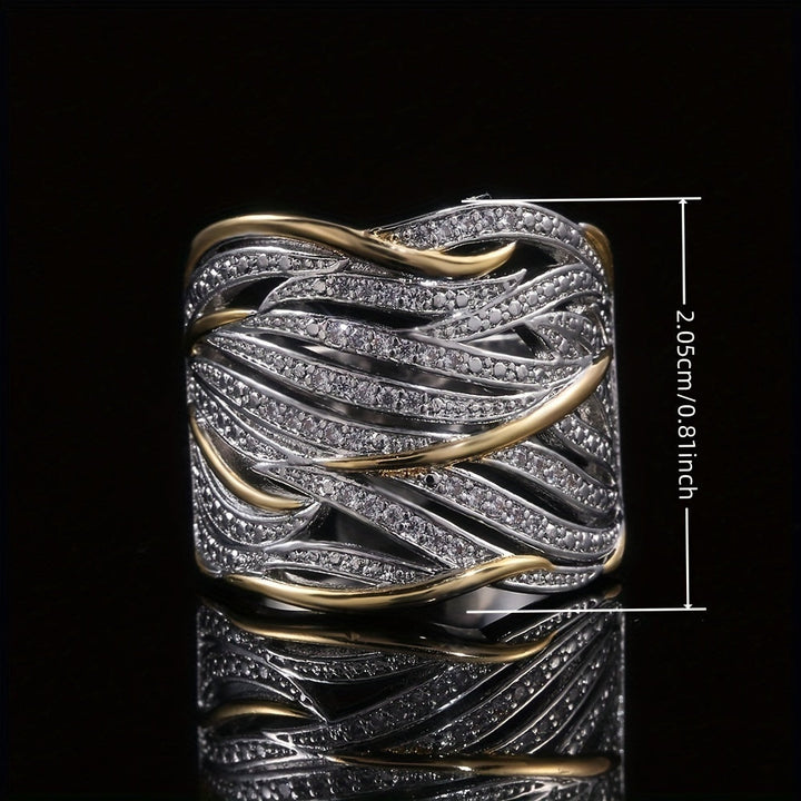 Anello torciglione multistrato elegante per uno stile sofisticato