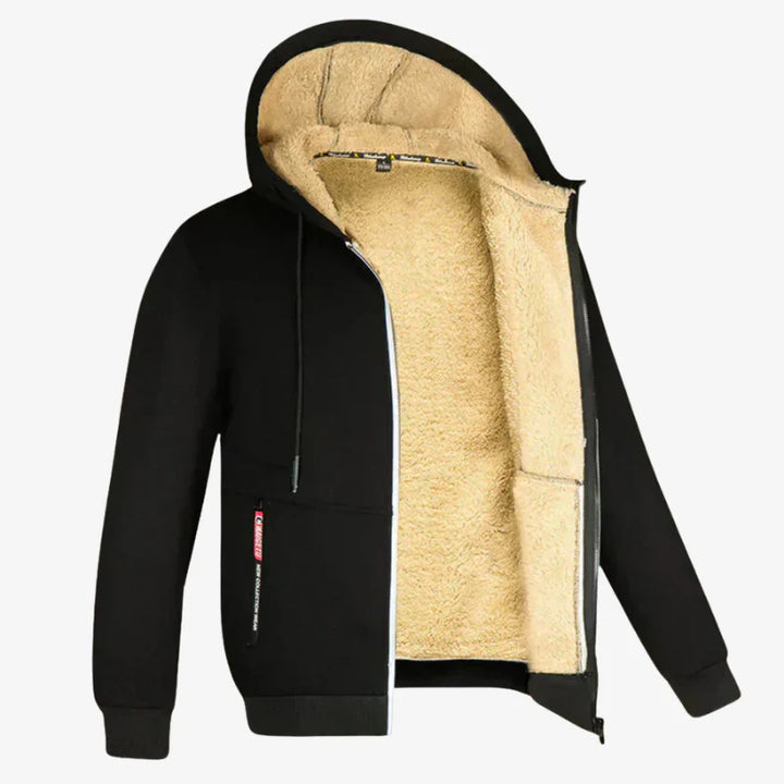 Victor | Felpa con cappuccio in pile premium