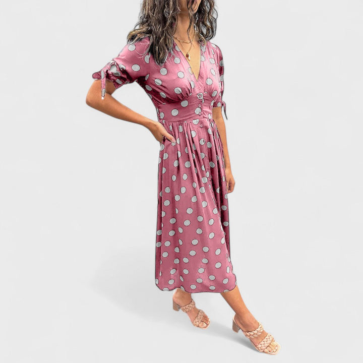 Monique | Vestito Elegante a Pois