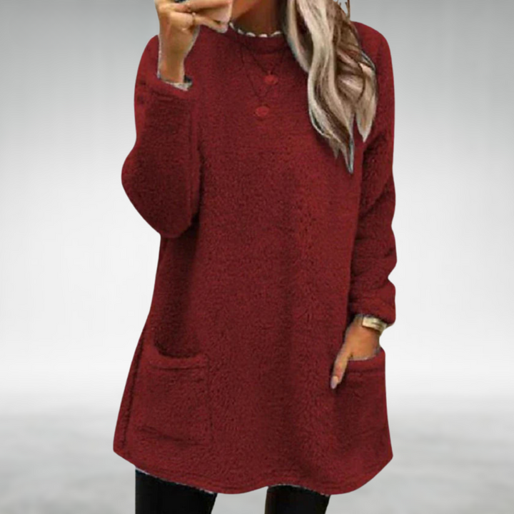 Nora | Maglione in Pile con Tasche
