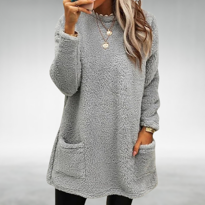 Nora | Maglione in Pile con Tasche