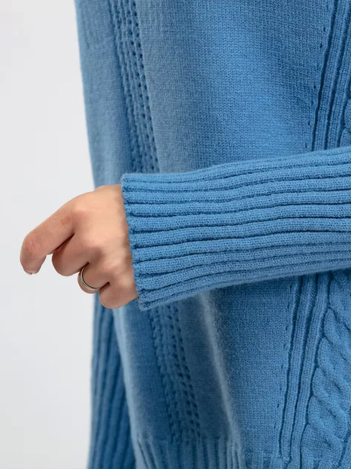 Scarlett | Set di Maglione a Collo Alto Chic e Pantaloni Larghi