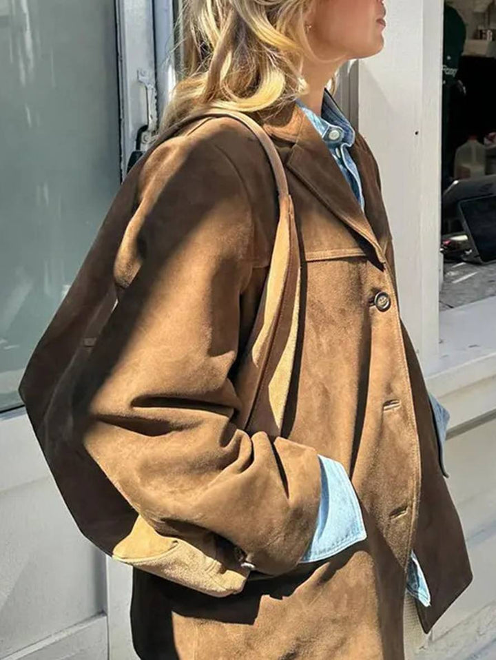 FIORA - Giacca Blazer in Camoscio