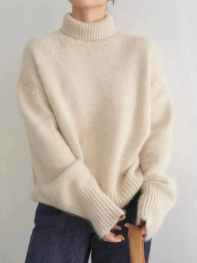 Elena | Maglione in Cashmere a Collo Alto