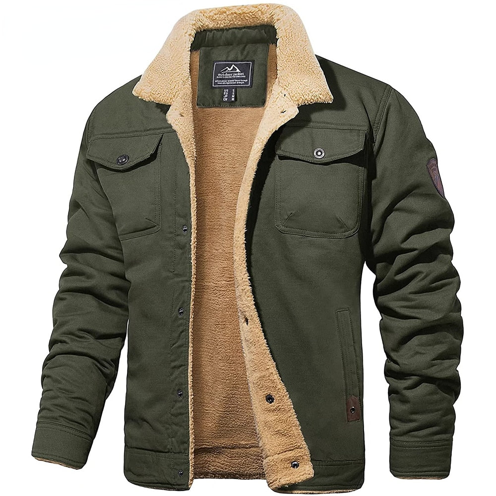 Hudson™ | Giacca Bomber da Uomo Foderata in Sherpa