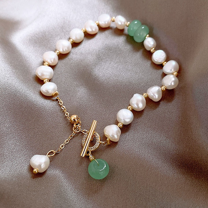Bracciale d'avventura di lusso con perle naturali di mare