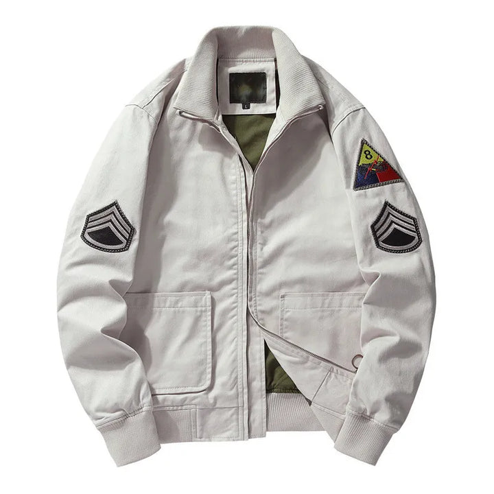Finn Giacca Bomber in Cotone Stealth
