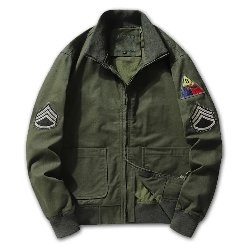Finn Giacca Bomber in Cotone Stealth